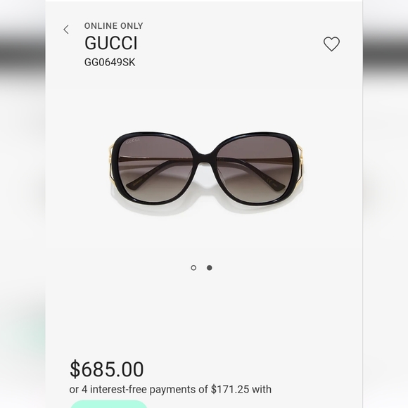 Authentic Gucci Sunglasses - Picture 10 of 11